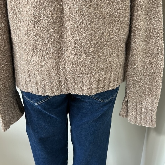 Anthropologie Moth Cut out Cold Shoulder Sweater Merino Wool Alpaca Blend Sz M - Picture 9 of 13